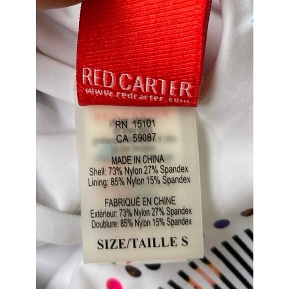 Red Carter White Multicolor Aztec Print One Piece Cutout Swimsuit - Small (6) - Picture 9 of 16